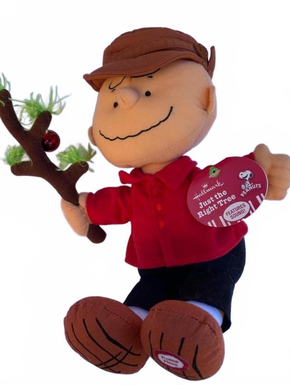 Vintage Peanuts Gang Charlie Brown Christmas with Tree Plush